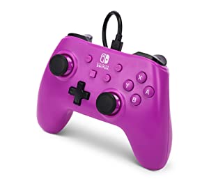 PowerA Wired Controller for Nintendo Switch - Grape Purple, Gamepad, Game controller, Wired controller, Officially licensed Grape Purple Controller