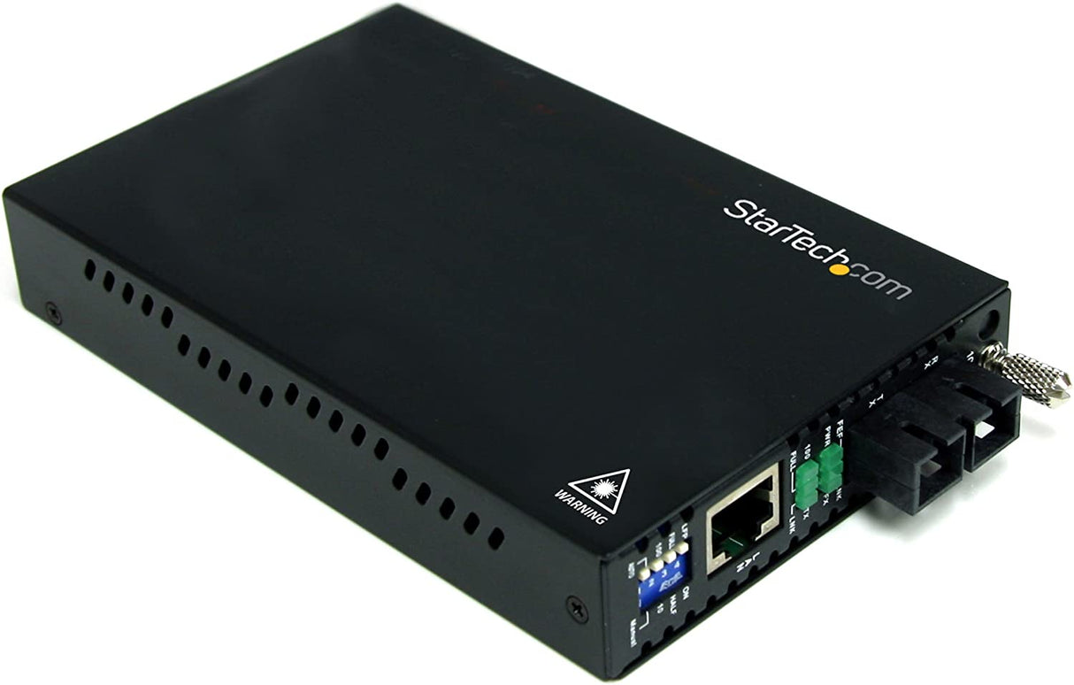 StarTech.com 10/100 Mbps Multi Mode Fiber Media Converter SC - Up to 1.2 miles/2km (ET90110SC2) Chassis Mount 2km | 10/100 Mbps