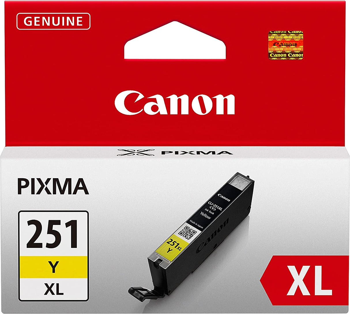 Canon CLI-251XL High-Yield Yellow Ink Tank (CLI-251Y XL) Yellow CLI-251XL Canon CLI-251XL Yellow Ink Ink