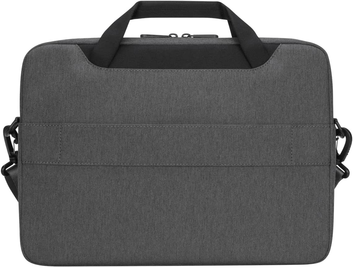 Targus Cypress Slimcase with EcoSmart Designed for Business Traveler and School fit up to 15.6-Inch Laptop/Notebook, Light Gray (TBS92602GL) Gray Sleeve