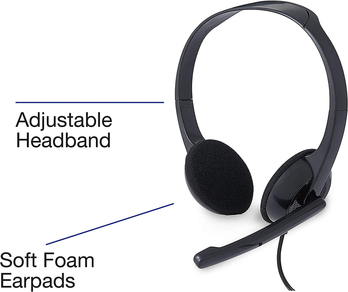 Verbatim Stereo 3.5mm Headset with Microphone