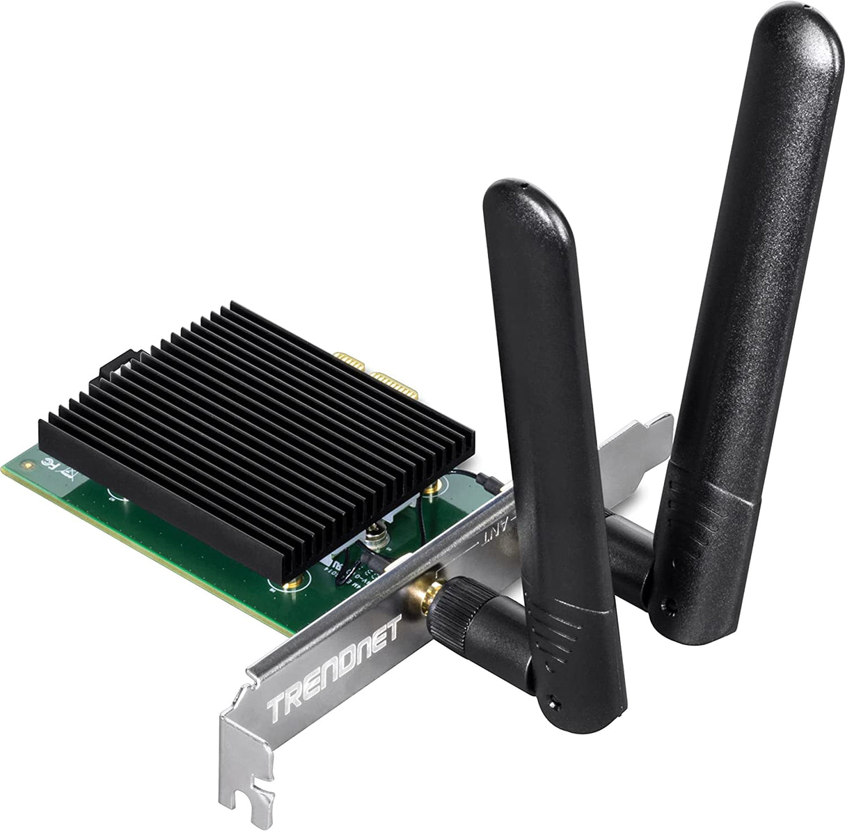 TRENDnet AX3000 Wireless Dual Band & Bluetooth 5.2 Class 2 PCIe Adapter, 2401 Mbps Wireless AX, 600 Mbps Wireless N Bands, Support Windows 10, Supports Up to WPA3 WiFi Connectivity,Black,TEW-907ECH