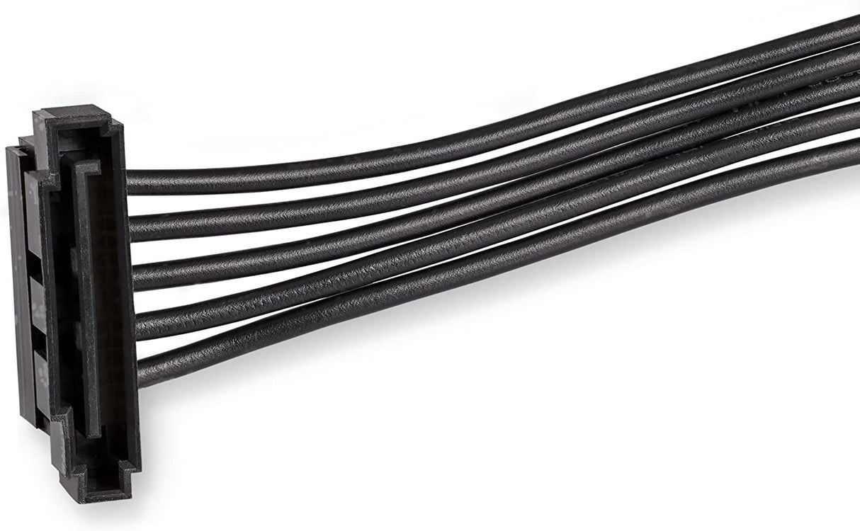 StarTech.com 15.7 in (400 mm) SATA Power Splitter Adapter Cable - M/F - 4x Serial ATA Power Cable Splitter (PYO4SATA) 1 SATA to 4x SATA