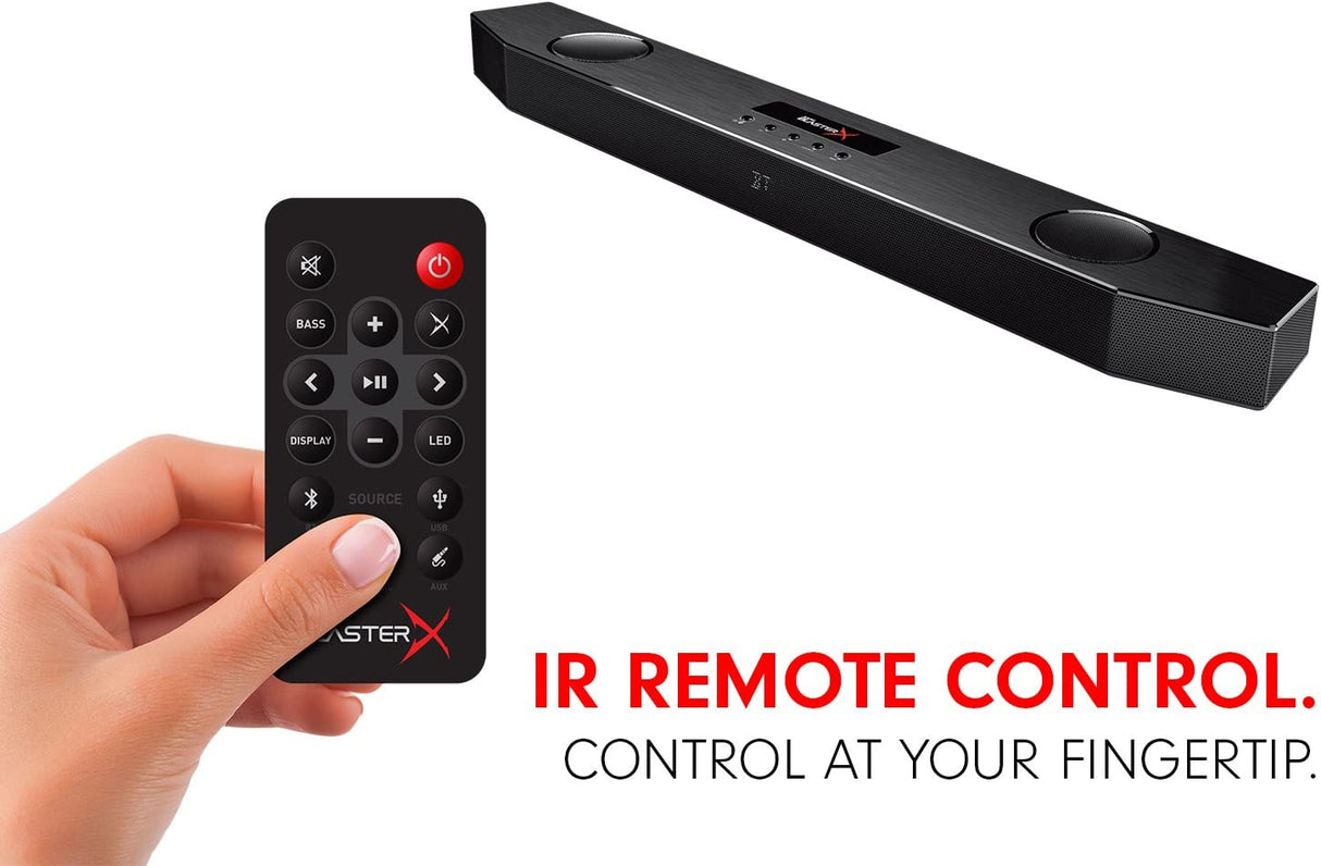 Creative Sound BlasterX Katana Multi-Channel Surround Gaming and Entertainment Soundbar - Hardware Processing, Supports Dolby Digital 5.1 Decoding, Bluetooth-Enabled, for PC, Mac, PS4, and Other Consoles