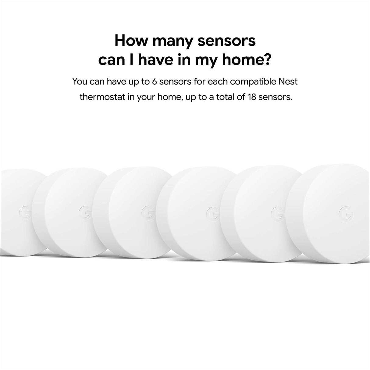 Google Nest Temperature Sensor - Nest Thermostat Sensor - Nest Sensor That Works with Nest Learning Thermostat and Nest Thermostat E - Smart Home 1 Pack