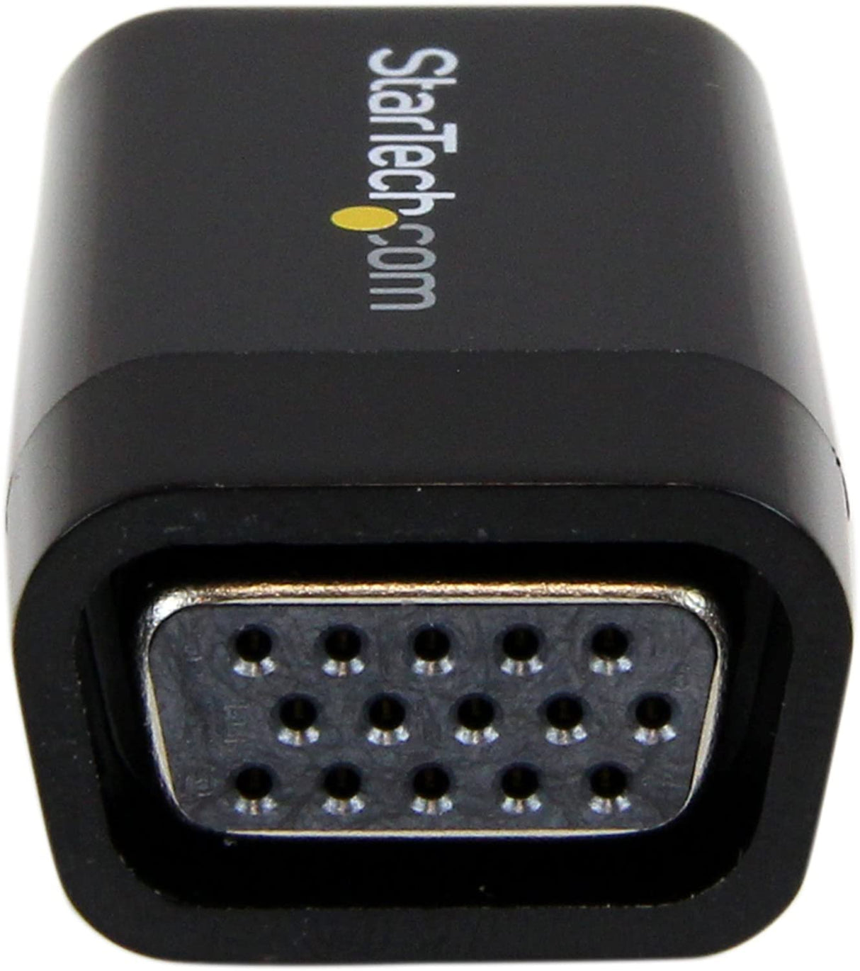 StarTech.com Compact HDMI to VGA Adapter Converter – Power Free HDMI Laptop to VGA Monitor / Projector Converter Box - 1920x1200 (HD2VGAMICRO) Standard Black