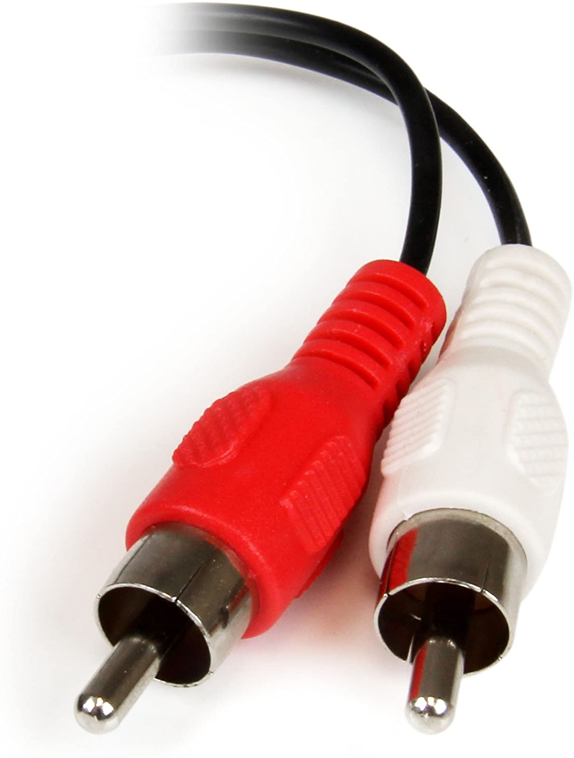 StarTech.com 6in RCA to 3.5mm Female Cable - Audio to RCA Cable - 3.5mm Female to 2x RCA Male - Aux to RCA - Stereo Audio Cable (MUFMRCA) 15 cm/6 inches