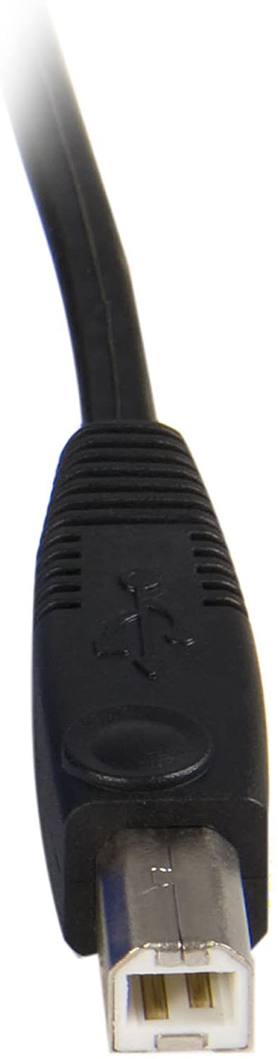 StarTech.com 2-in-1 USB KVM Cable - Keyboard / video / mouse / USB cable - HD-15 (VGA), USB Type B (M) to USB, HD-15 (VGA) - 6 ft - SVUSB2N1_6, Black 6 ft USB