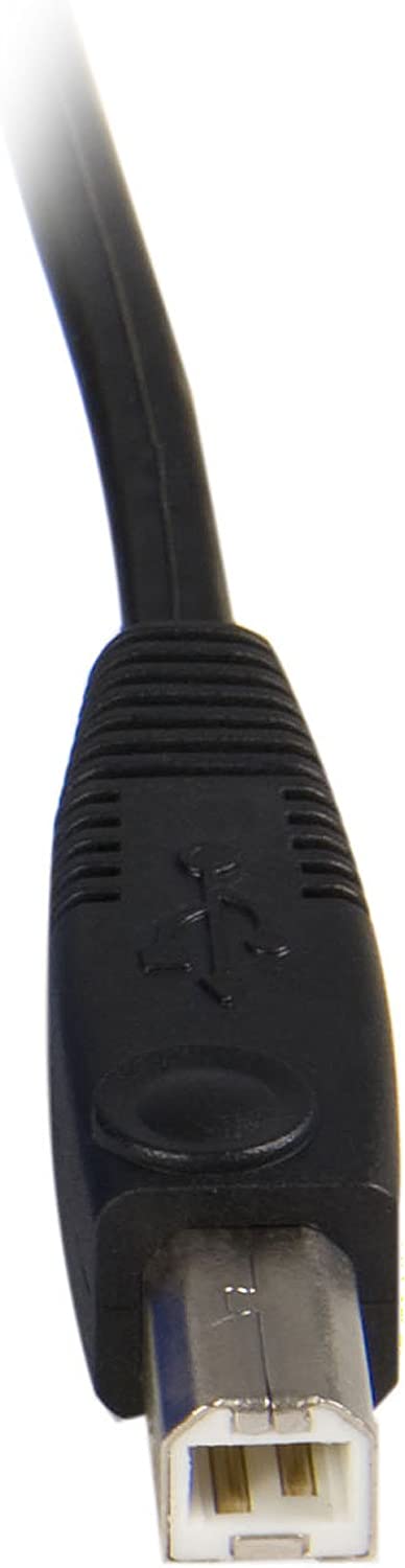 StarTech.com 2-in-1 Universal USB KVM Cable - Video / USB cable - HD-15 (VGA), USB Type B (M) to USB, HD-15 (VGA) - 15 ft - SVUSB2N1_15, Black 15 ft USB