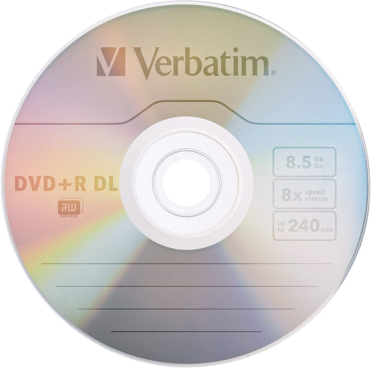 Verbatim DVD+R DL 8.5GB 8X with Branded Surface - 30pk Spindle - 96542 30-Disc DVD+R DL