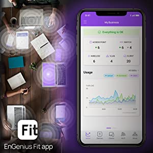 EnGenius Fit L2 Plus Managed EWS2910P-FIT 8-Port Gigabit PoE Switch with 55W Budget, 2 SFP Uplink Ports