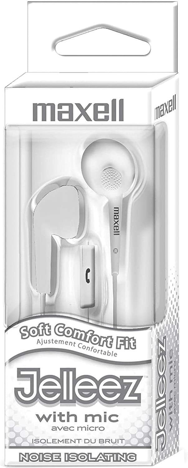 Maxell Jelleez Earset, White