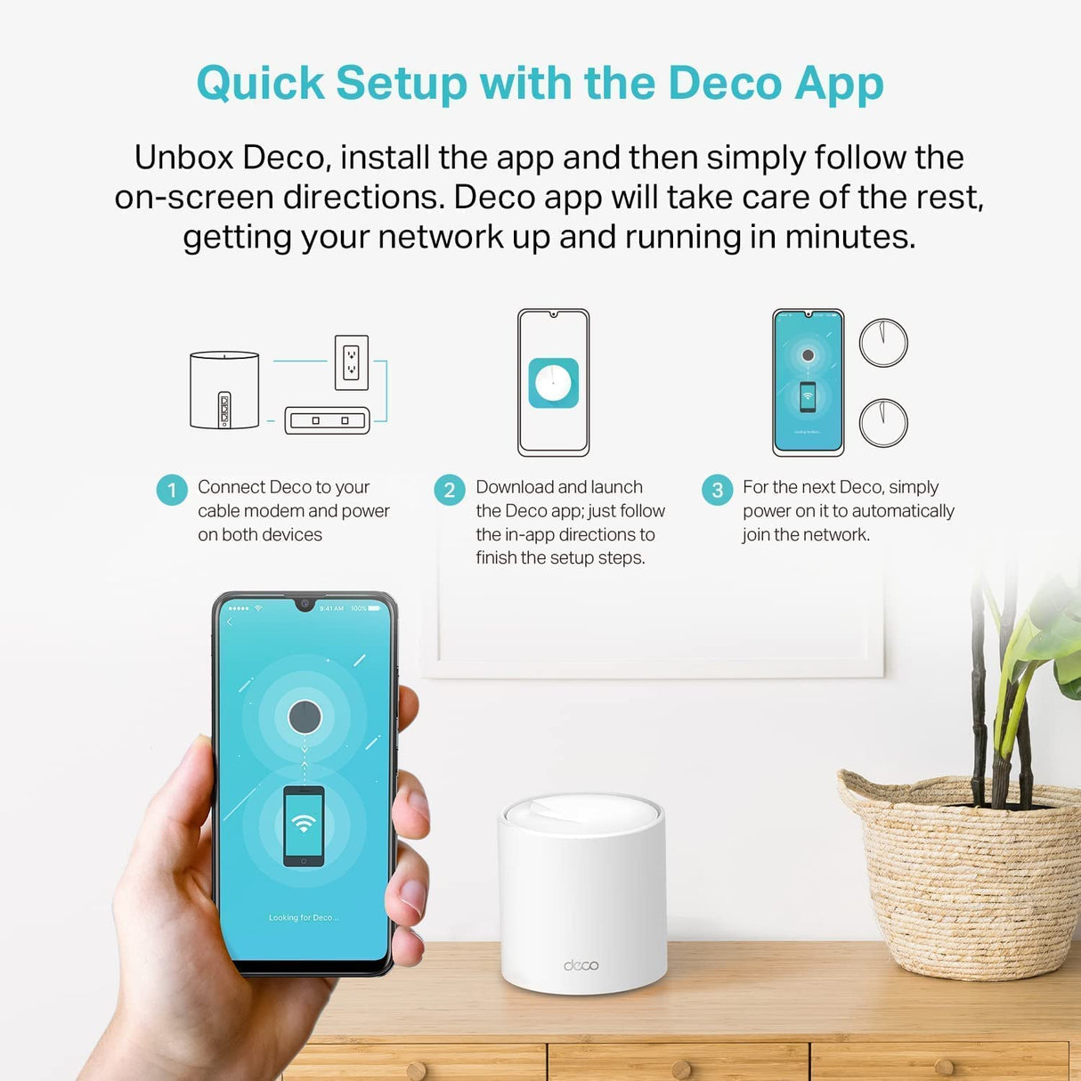 TP-Link Deco AX3000 WiFi 6 Mesh System (Deco X50) - Covers up to 6,500 Sq.Ft, Replaces Wireless Router and Extender, 3 Gigabit Ports per Unit, Supports Ethernet Backhaul, 3-Pack WiFi 6 | AX3000