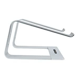StarTech.com Laptop Stand for Desk, Supports 5kg/11lb, Aluminum, Silver, Ergonomic Laptop Riser, Portable Laptop Holder, Computer Stand for MacBook Air/Pro, Dell XPS, Lenovo (Laptop-Stand-Silver)