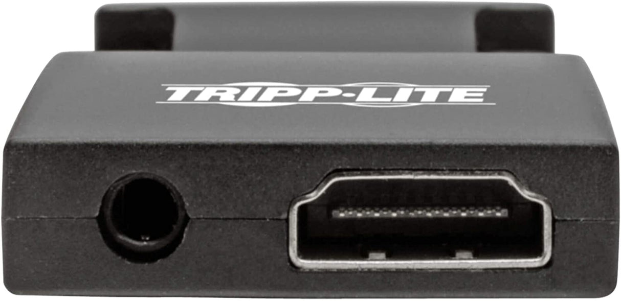Tripp Lite Active HDMI to VGA Adapter (F/M), HDMI Audio Extractor, Female HDMI to Male VGA, 1080p @ 60 Hz, Black (P131-000-A-DISP)