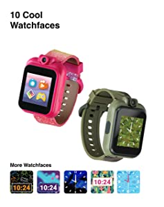 PlayZoom Kids Smartwatch 2 with Headphones Featuring a Swivel Selfie Camera, STEM Learning, 20+ Games, Audio Bedtime Stories, Store Music for Kids Toddlers Boys Girls Multi Glitter with Ears