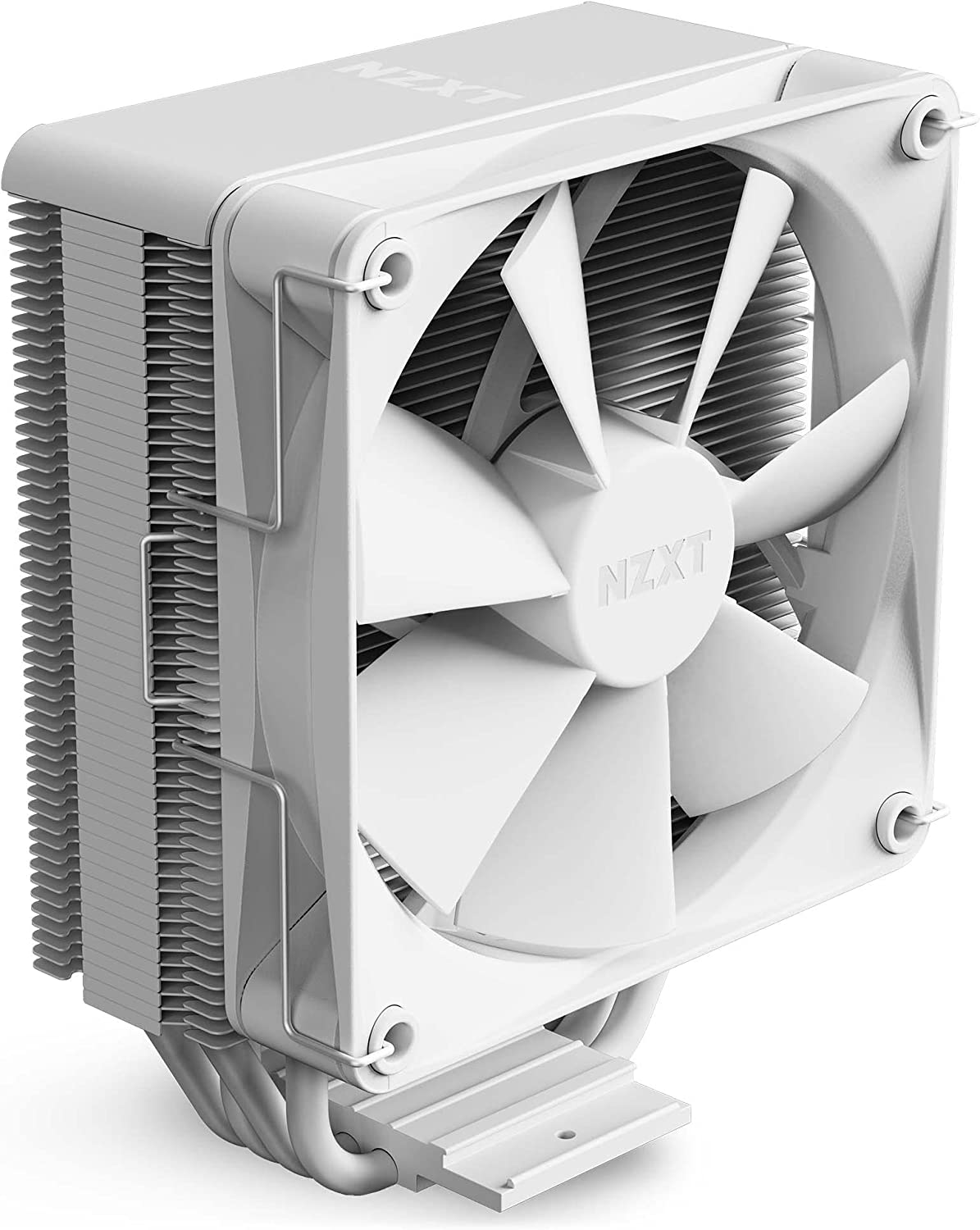 NZXT T120 RGB CPU Air Cooler - RC-TN120-W1 - RGB CPU Liquid Cooler - Conductive Copper Pipes - Fluid Dynamic Bearings - AMD and Intel Compatibility - White T120 RGB White
