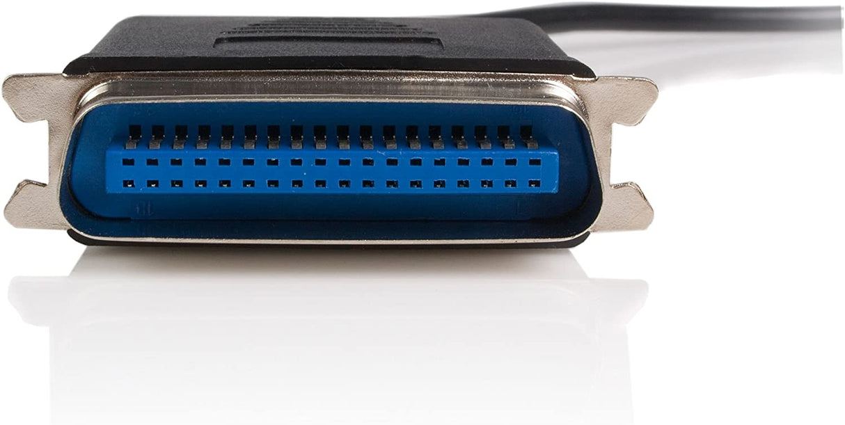 StarTech.com 6 ft. (1.8 m) USB to Parallel Port Adapter - IEEE-1284 - Male/Male - USB to Centronics Cable (ICUSB1284) USB to Parallel 6ft