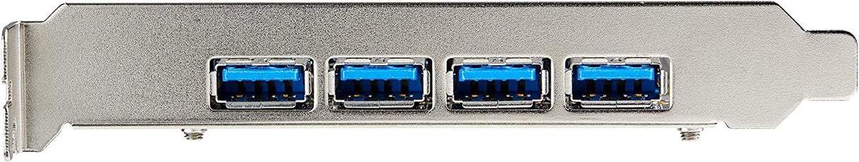 StarTech.com 4-Port USB PCIe Card - 10Gbps USB 3.1/3.2 Gen 2 Type-A PCI Express Expansion Card with 2 Controllers - 4X USB-A - USB PCIe Add-On Adapter Card - Windows/Mac/Linux (PEXUSB314A2V2)