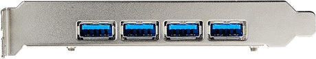 StarTech.com 4-Port USB PCIe Card - 10Gbps USB 3.1/3.2 Gen 2 Type-A PCI Express Expansion Card with 2 Controllers - 4X USB-A - USB PCIe Add-On Adapter Card - Windows/Mac/Linux (PEXUSB314A2V2)