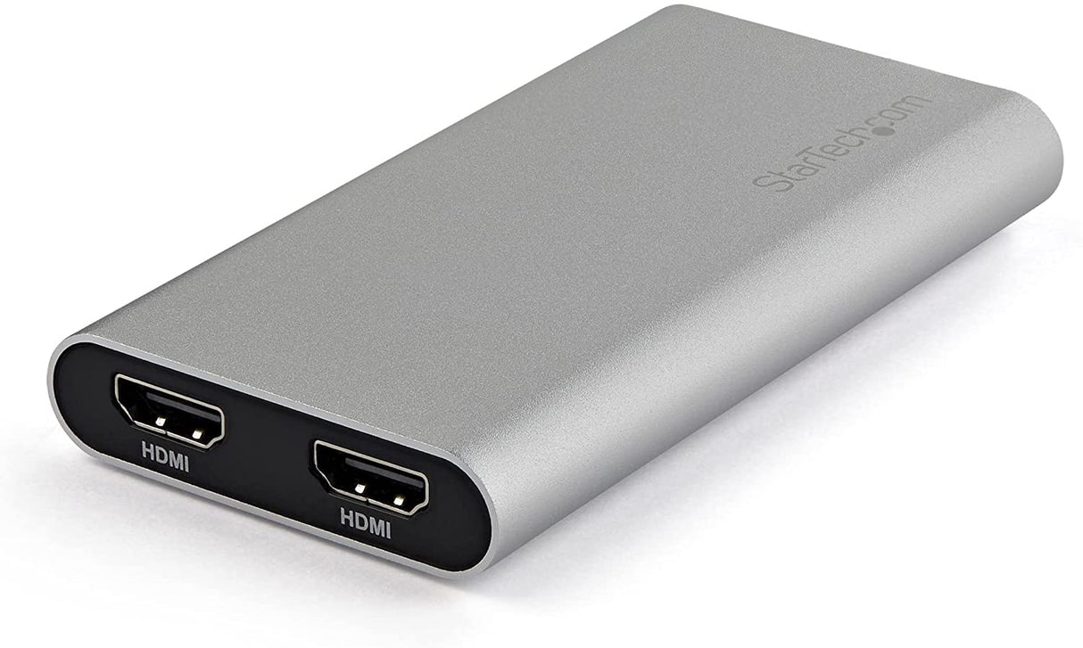 StarTech.com Thunderbolt 3 to Dual HDMI 2.0 Adapter - 4K 60Hz Thunderbolt 3 Certified - Dual Monitor HDMI Video Converter Adapter - Mac & Windows compatible - Dual 4K Display HDMI (TB32HD24K60) 2x HDMI (Dual 4K)