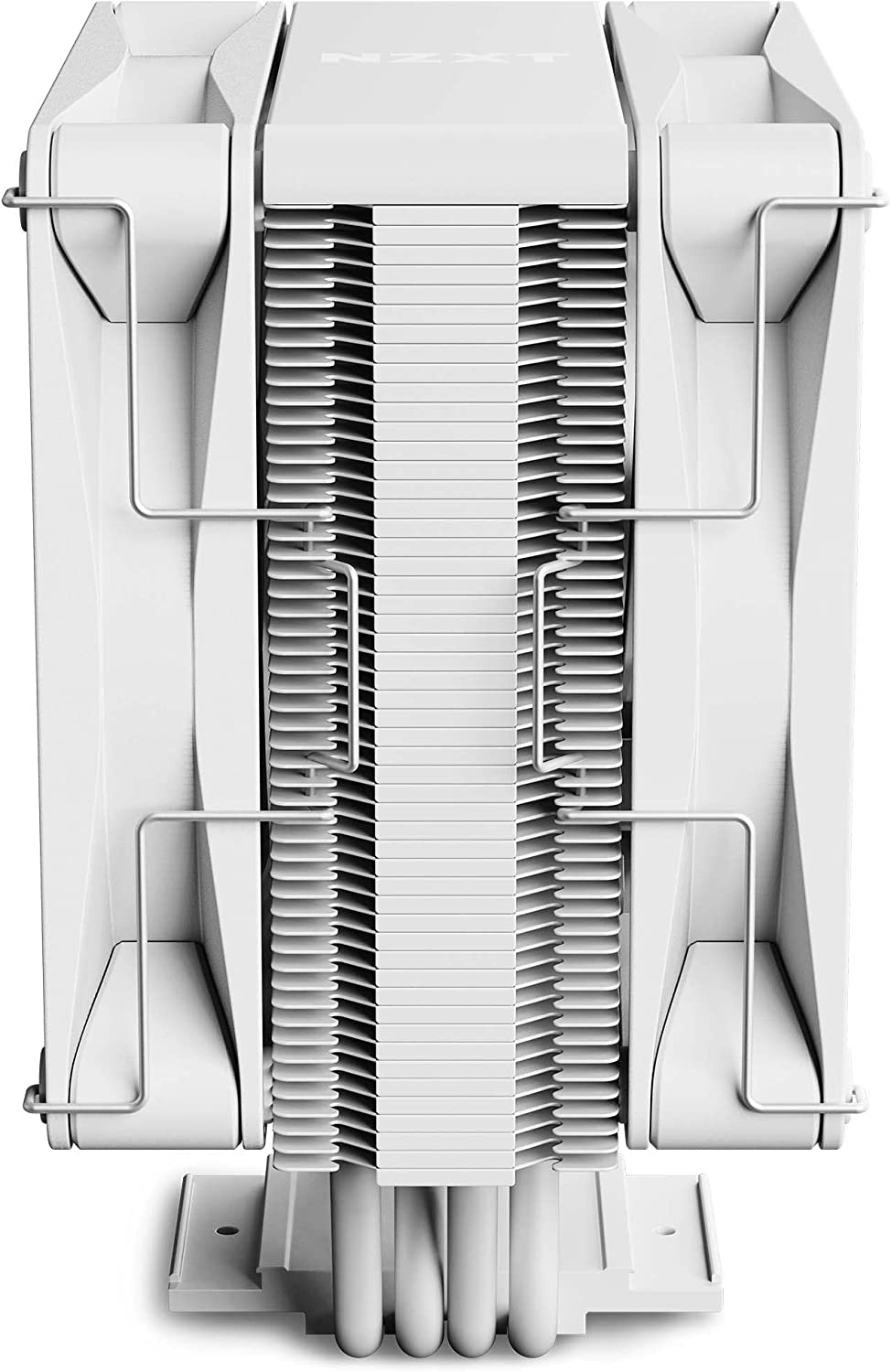 NZXT T120 RGB CPU Air Cooler - RC-TN120-W1 - RGB CPU Liquid Cooler - Conductive Copper Pipes - Fluid Dynamic Bearings - AMD and Intel Compatibility - White T120 RGB White