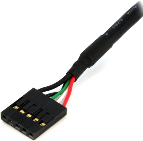 StarTech.com 5 Pin USB 2.0 Header - 12 in USB IDC Motherboard Header Cable - F/F (USBINT5PIN12)