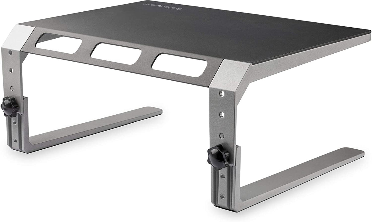 StarTech.com Monitor Riser Stand - for up to 32" Monitor - Height Adjustable - Computer Monitor Riser - Steel and Aluminum (MONSTND), Black