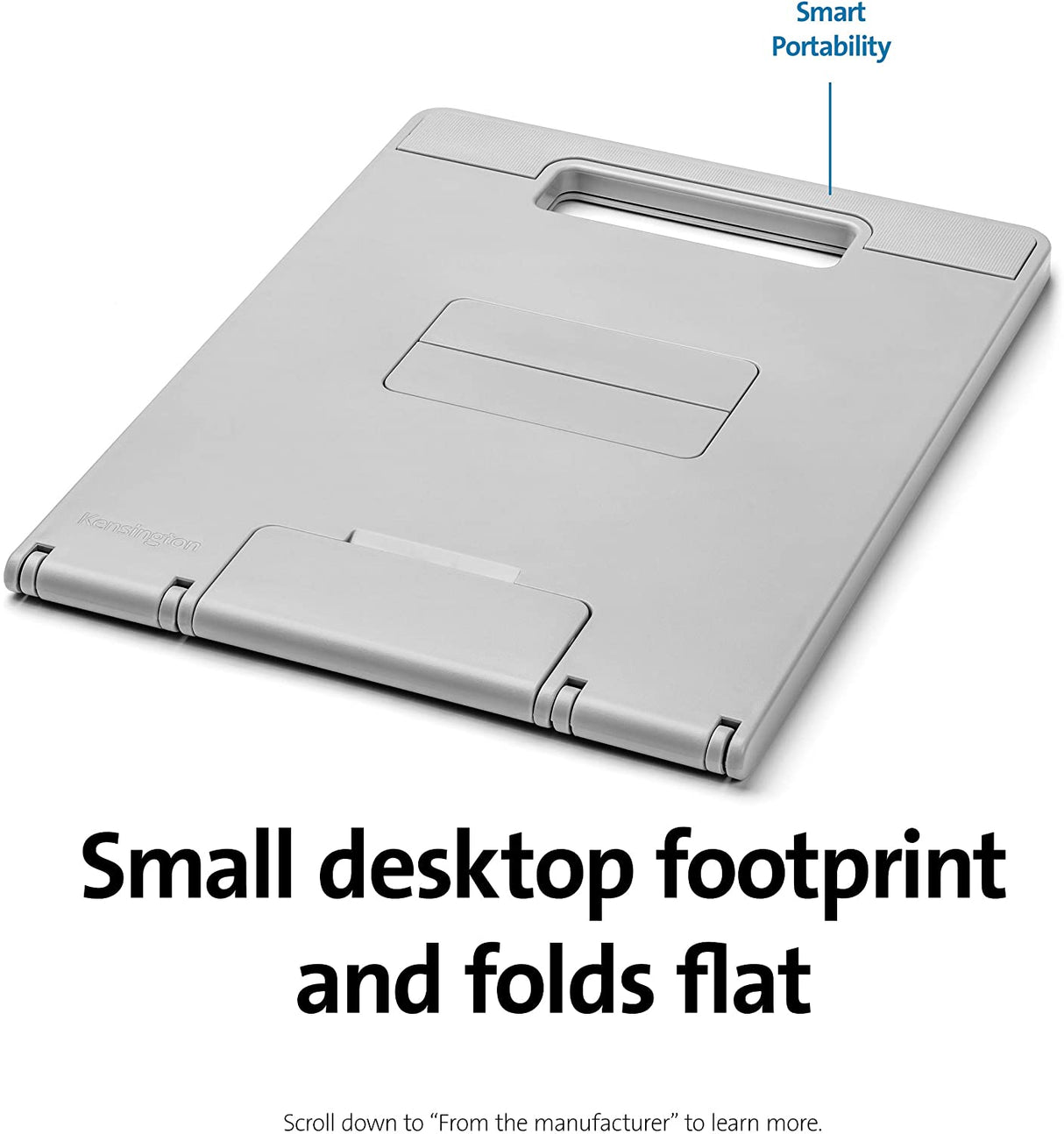 Kensington SmartFit Easy Riser Go Adjustable Ergonomic Laptop Riser and Cooling Stand for up to 14" Laptops (K50421WW)