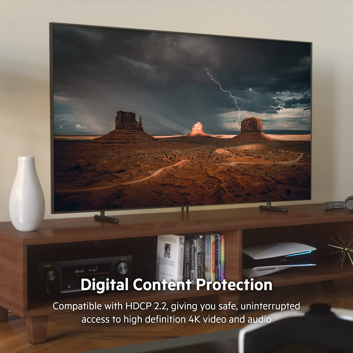 Belkin HDMI To DisplayPort Adapter - Display Port 1.2 to HDMI 2.0 Converter - Compatible With 4K 60fps, HDR And HDR 10 Monitors, Projectors & HDTVs - Uni-Directional Display Port To HDMI Adapter Cable