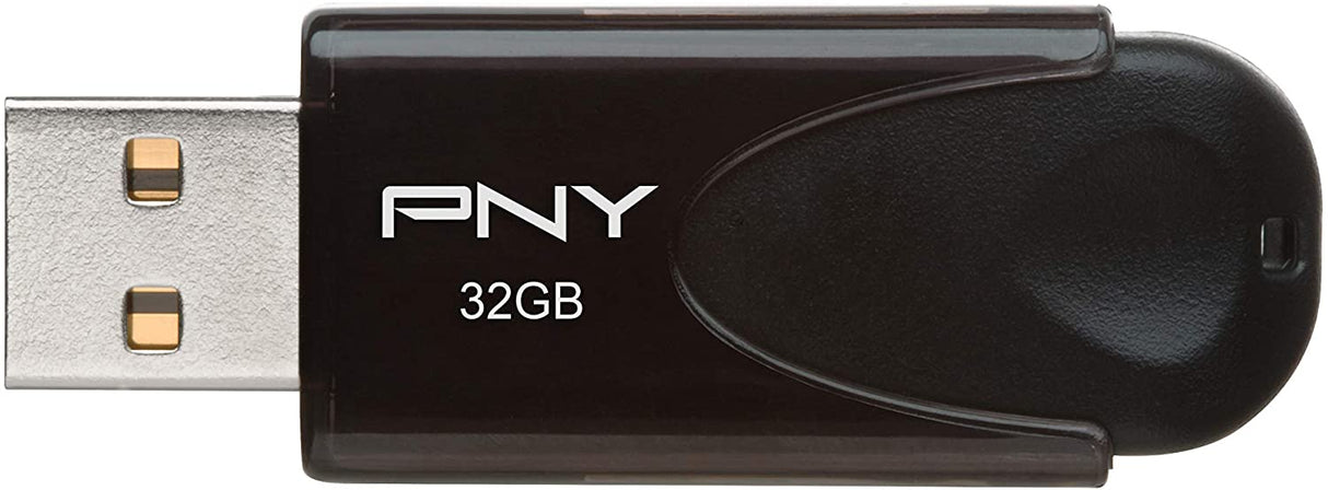 PNY 32GB Attaché 4 USB 2.0 Flash Drive - Black (P-FD32GATT4-GE) 32GB FLASH DRIVE