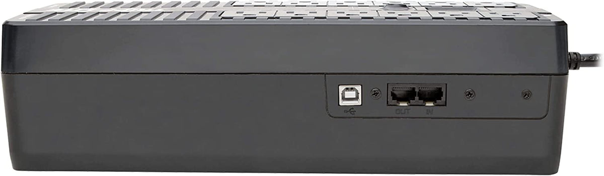 Tripp Lite 850VA UPS Battery Backup, LCD, 425W Eco Green, USB, RJ11, 12 Outlets, 3 Year Warranty & $100,000 Insurance (ECO850LCD), Black, 850 VA LCD