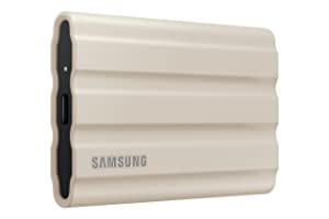 SAMSUNG T7 Shield Portable Solid State Drive USB 3.2 2TB, IP65 Water Resistant, External SSD Compatible with PC / Mac / Android / Gaming Consoles, MUPE2T0K/AM, 2022, Beige Beige 2 TB