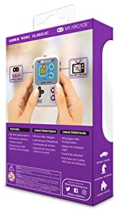 My Arcade Gamer Mini Classic-Purple: Miniature Handheld Gaming System Packed with 160 Games, 1.8'' Color Display (DGUN-3924), Small