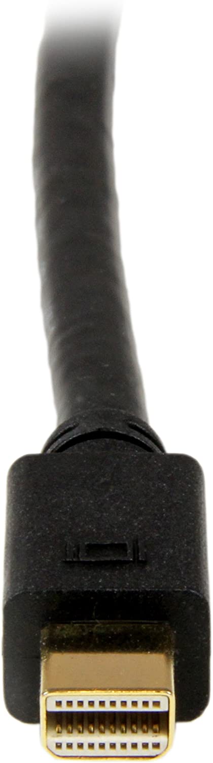 StarTech.com 3ft (0.9m) Mini DisplayPort to DVI Cable - Mini DP to DVI Adapter Cable - 1080p Video - Passive mDP 1.2 to DVI-D Single Link - mDP or Thunderbolt 1/2 Mac/PC to DVI Monitor (MDP2DVIMM3B) 3 ft / 1m Black