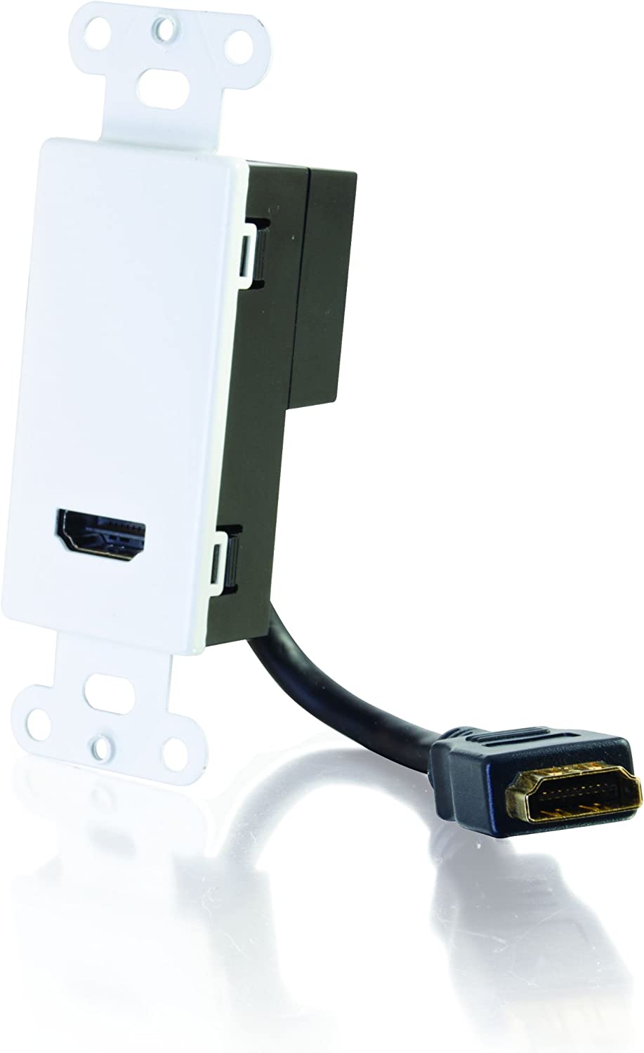 C2g/ cables to go C2G 41043 HDMI Pass Through Wall Plate, White