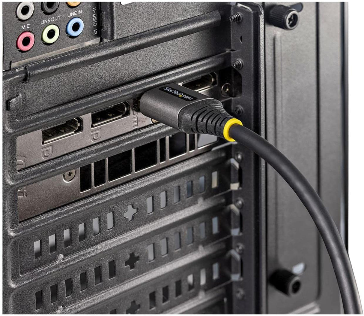 StarTech.com 20in (50cm) HDMI 2.1 Cable 8K - Certified Ultra High Speed HDMI Cable 48Gbps - 8K 60Hz/4K 120Hz HDR10+ eARC - Ultra HD 8K HDMI Cord - Monitor/TV/Display - TPE Jacket (HDMM21V50CM)