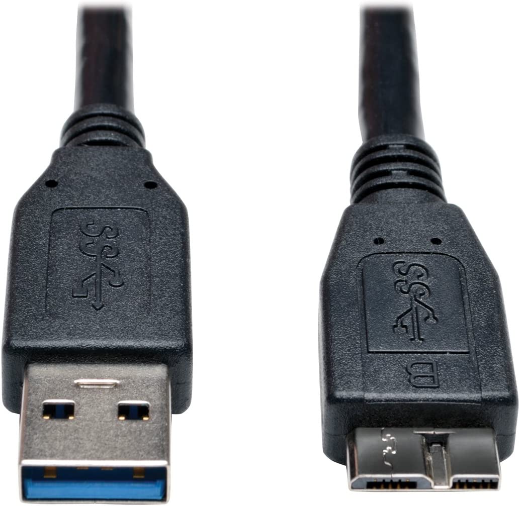 TRIPP LITE 3-Feet USB 3.0 SuperSpeed Device Cable A to Micro-B M/M, Black (U326-003-BK)