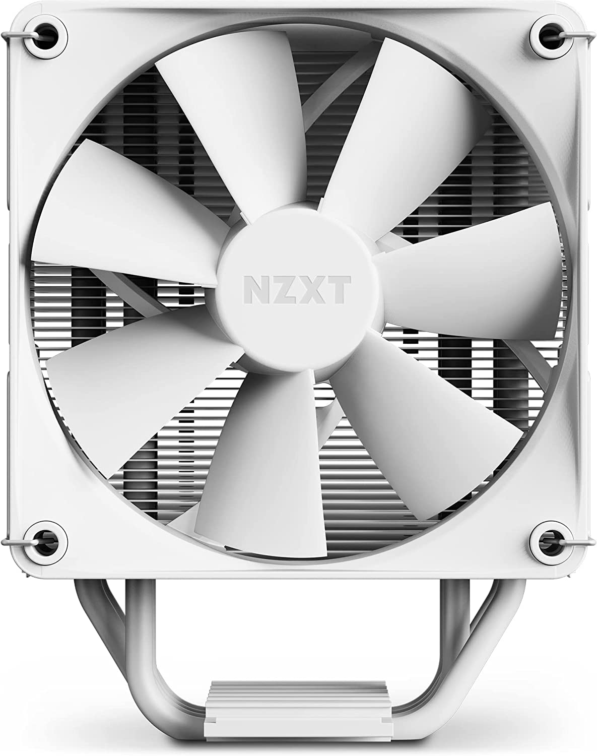NZXT T120 RGB CPU Air Cooler - RC-TN120-W1 - RGB CPU Liquid Cooler - Conductive Copper Pipes - Fluid Dynamic Bearings - AMD and Intel Compatibility - White T120 RGB White