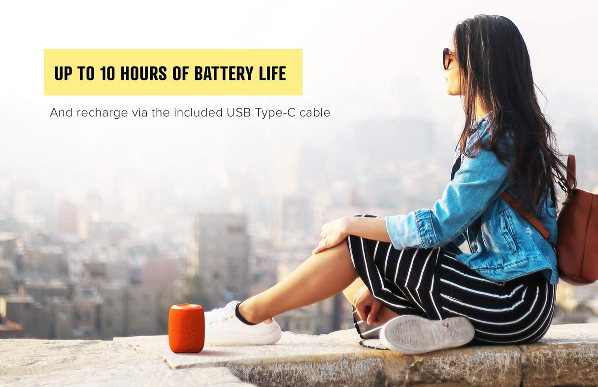 Creative Muvo Play Portable Bluetooth 5.0 Speaker, IPX7 Waterproof for Outdoors, Up to 10 Hours of Battery Life, with Siri and Google Assistant (Black)