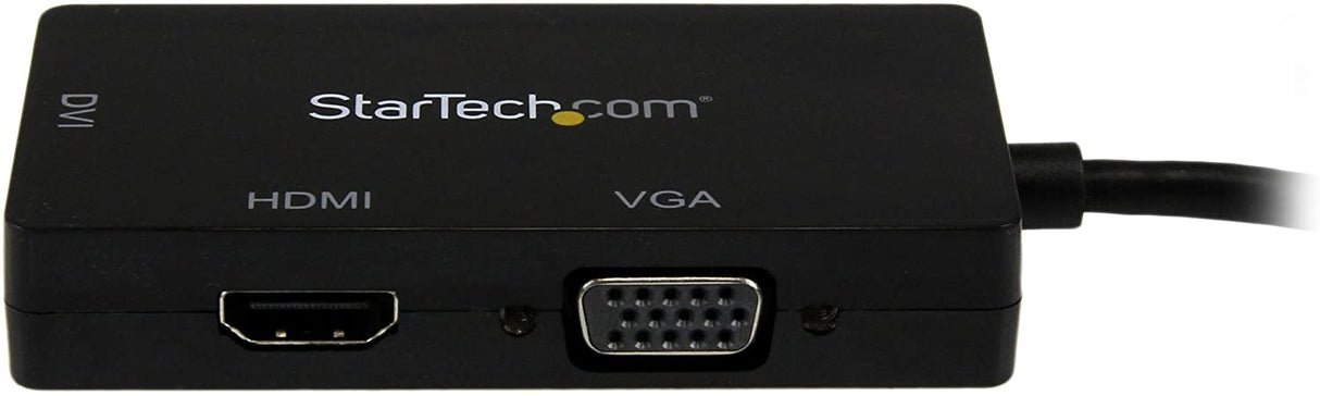 StarTech.com 3 in 1 Mini DisplayPort Adapter - 1080p - Mini DP/Thunderbolt to HDMI/VGA/DVI Splitter for Your Monitor (MDP2VGDVHD) Black Mini DisplayPort (Input)