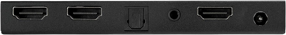 StarTech.com 2-Port HDMI Splitter (1x2) - 4K 60Hz UHD HDMI 2.0 Audio Video Splitter w/Scaler & Audio Extractor (3.5mm/SPDIF) - Dual HDMI Splitter (1-in 2-Out) - EDID Copy - TV/Projector (ST122HD20S)