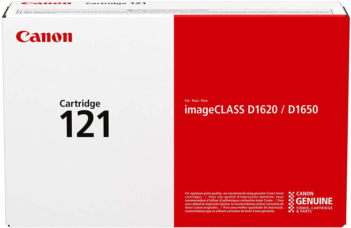 Canon Genuine Toner Cartridge 121 Black (3252C001), 1-Pack, for Canon imageCLASS D1650, D1620 Laser Printer