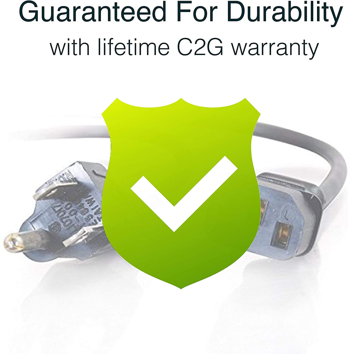 C2g/ cables to go C2G Power Cord, Replacement Power Cable, 3 Pin Connector, Universal Power Cord, 5-15P to C13, 18 AWG, Black, 3 Feet (4.57 Meters), Cables to Go 03129 3 Feet Universal Cord