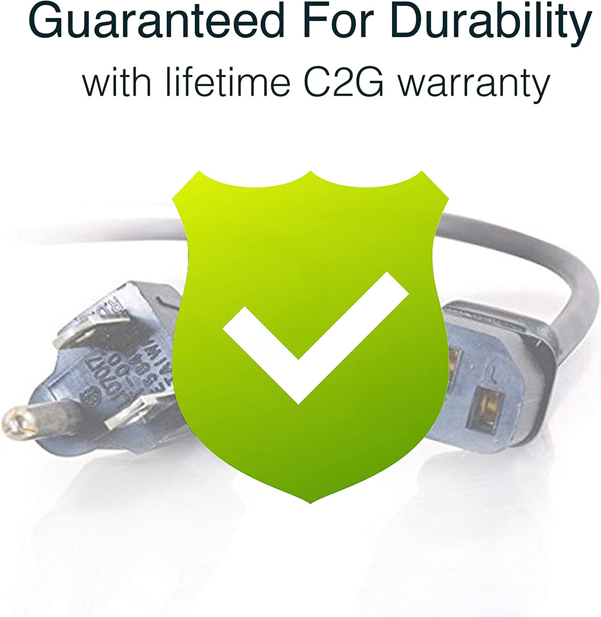 C2g/ cables to go C2G Power Cord, Replacement Power Cable, 3 Pin Connector, For Computers, TVs, Monitors, & More, 18 AWG, Black, 10 Feet (3.04 Meters), Cables to Go 03134