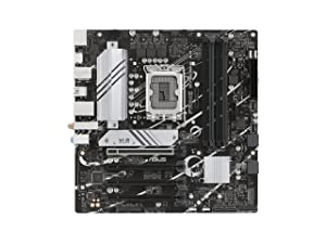ASUS Prime B760M-A AX LGA 1700(Intel® 12th&13th Gen) microATX Motherboard (PCIe® 4.0, 2xM.2 Slots, DDR5,Realtek 2.5 Gb LAN,WiFi 6, DP,Rear USB 3.2 Gen 2, Front USB 3.2 Gen 1 Type-C®)