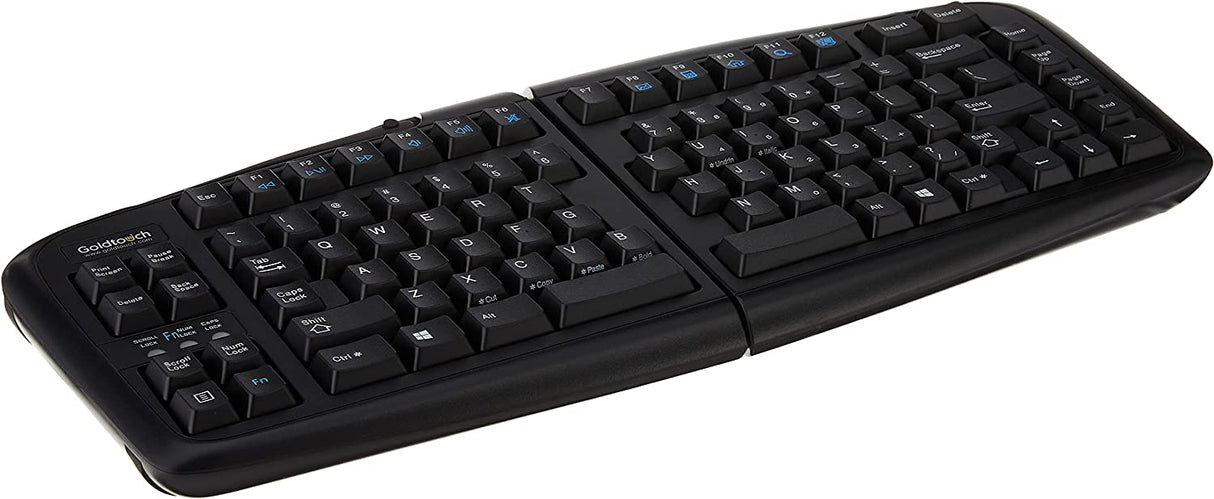 Goldtouch GTN-0099 V2 Adjustable Ergonomic Keyboard -- PC Only (USB & PS2) Black