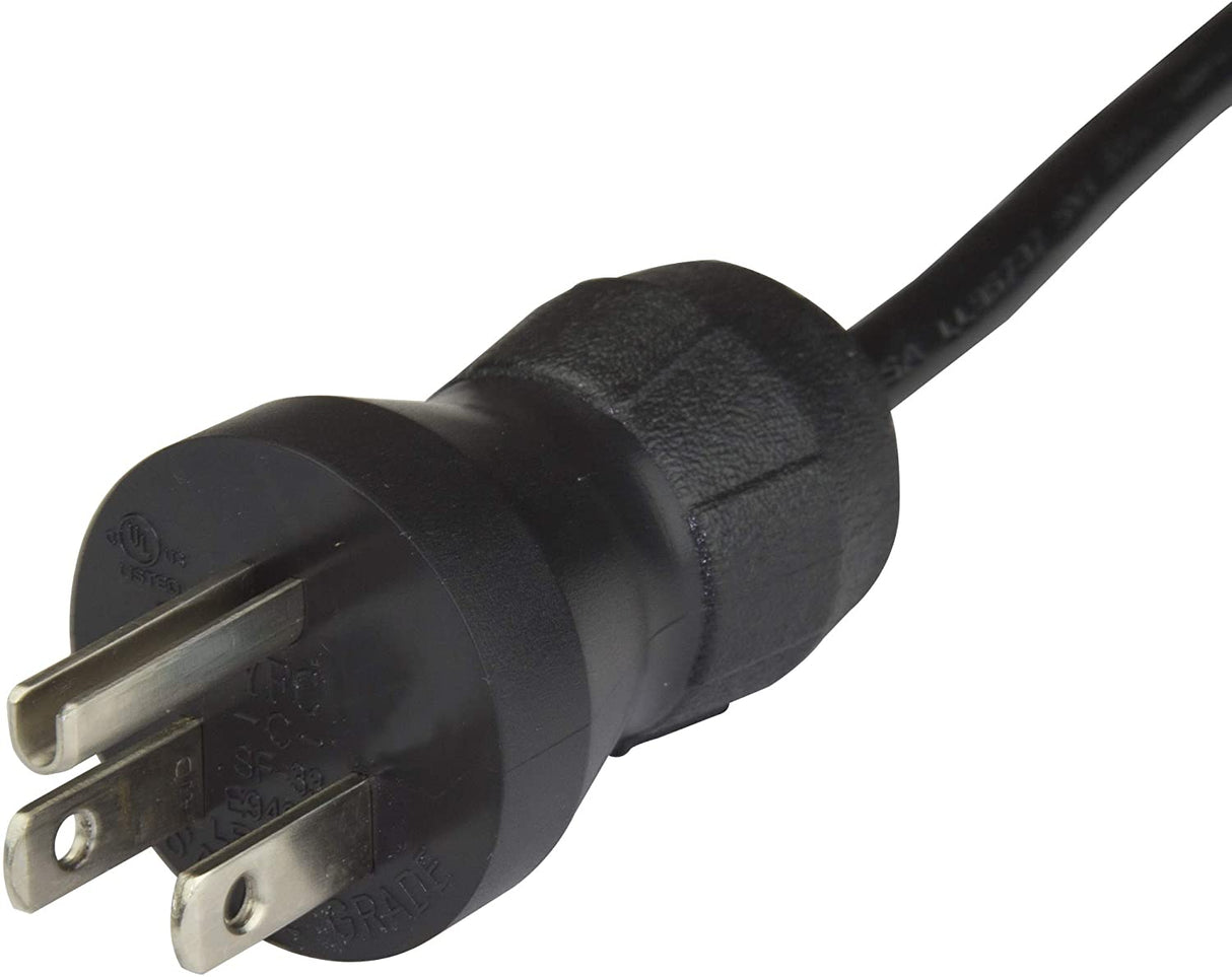 StarTech.com 6ft (2m) Hospital Grade Power Cord, 18AWG, NEMA 5-15P to C13, 10A 125V, Green Dot Medical Power Cable, PC Power Supply Power Cable, Printer / Monitor Power Cable - UL Listed (PXTMG1016) 6 ft/2 m