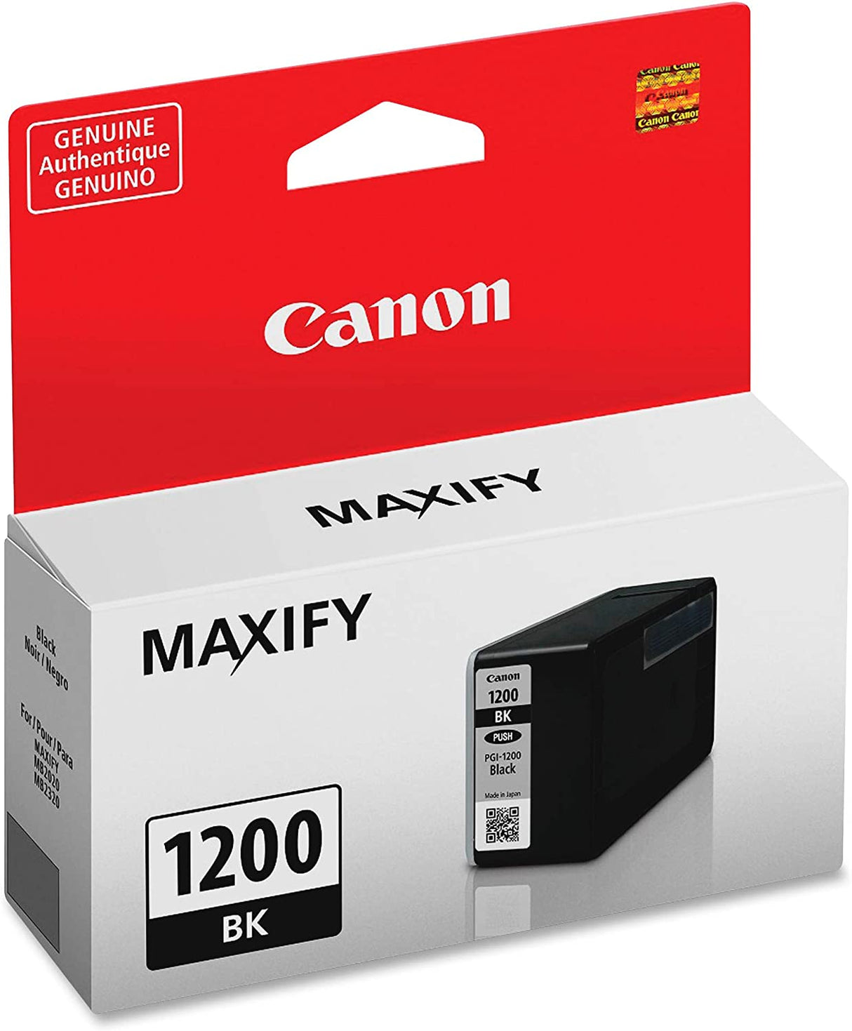 Canon PGI-1200 Pigment Black Ink-Tank Compatible to MB2120, MB2720, MB2020, MB2320 (PGI-1200 Black)