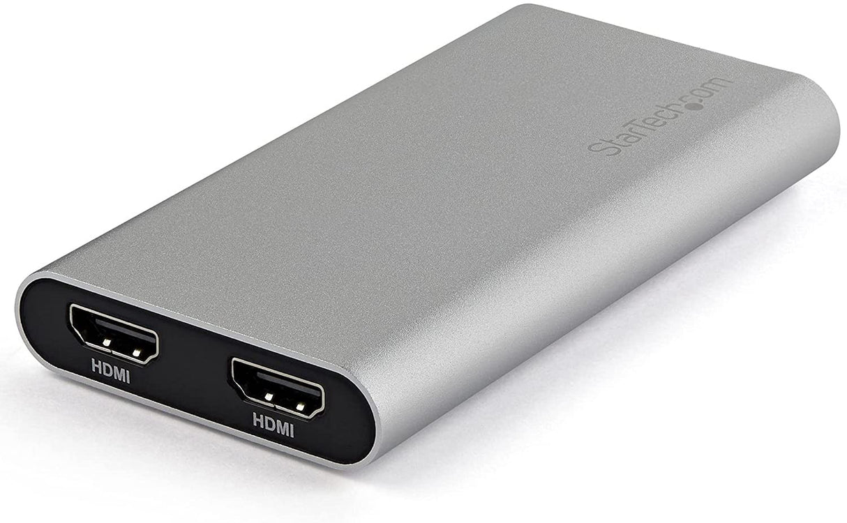 StarTech.com Thunderbolt 3 to Dual HDMI 2.0 Adapter - 4K 60Hz Thunderbolt 3 Certified - Dual Monitor HDMI Video Converter Adapter - Mac & Windows compatible - Dual 4K Display HDMI (TB32HD24K60) 2x HDMI (Dual 4K)